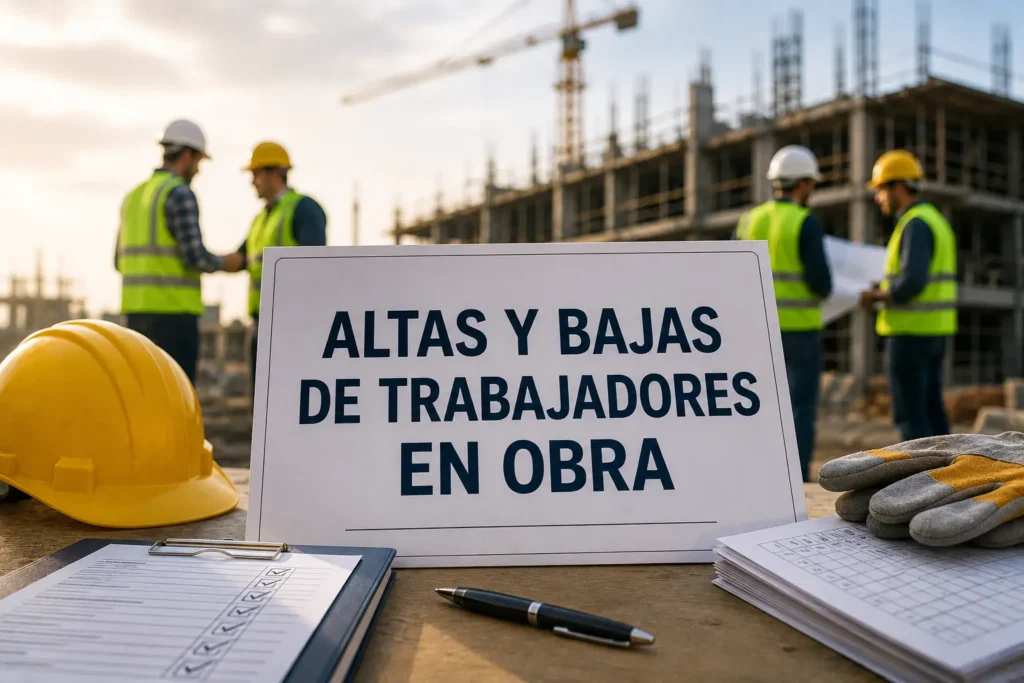 altas y bajas obra