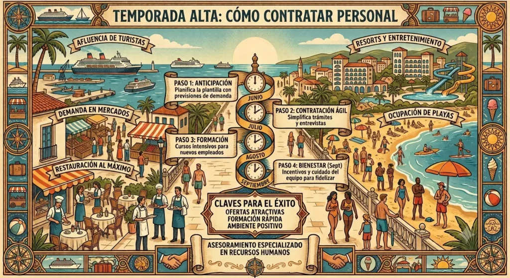 contratar personal en temporadas altas