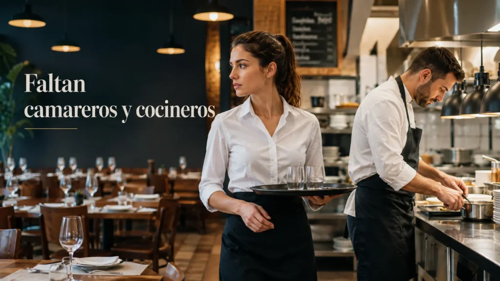 escasez de camareros y cocineros