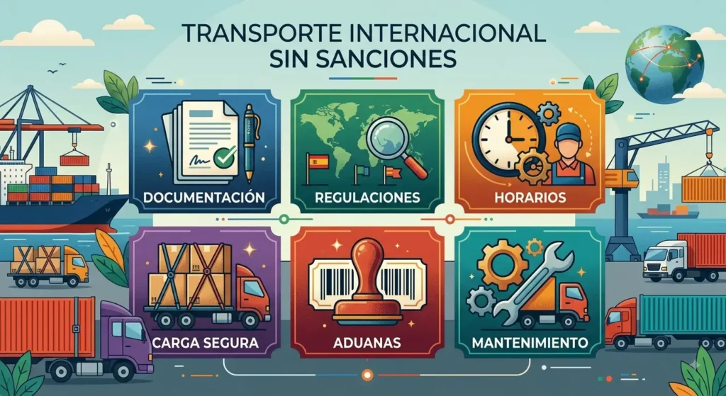Cómo evitar sanciones en transporte internacional
