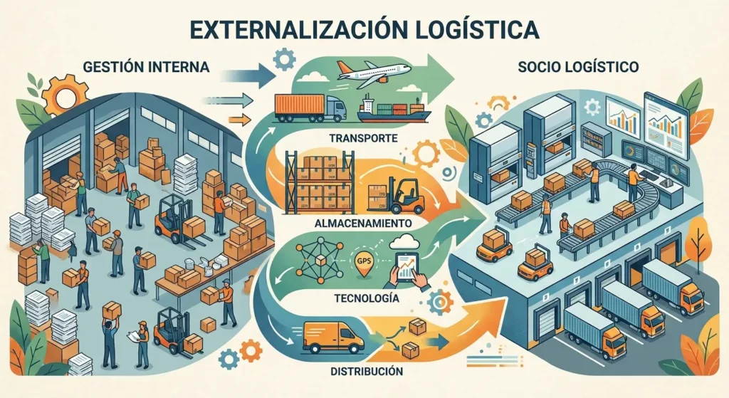 Externalización logística