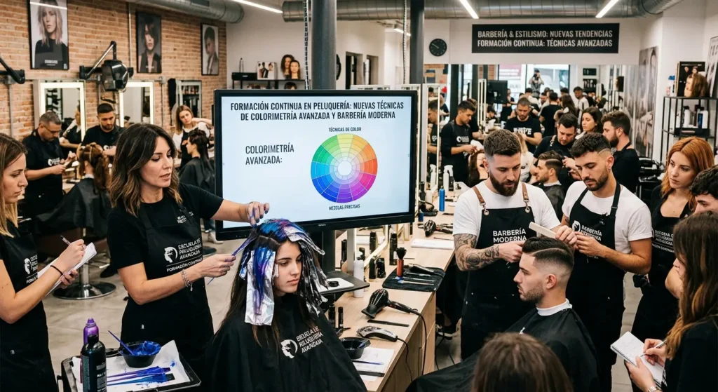 Formación continua en peluquería