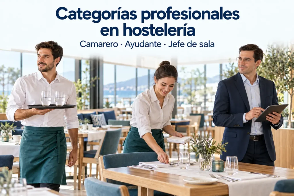 Categorías profesionales en hostelería